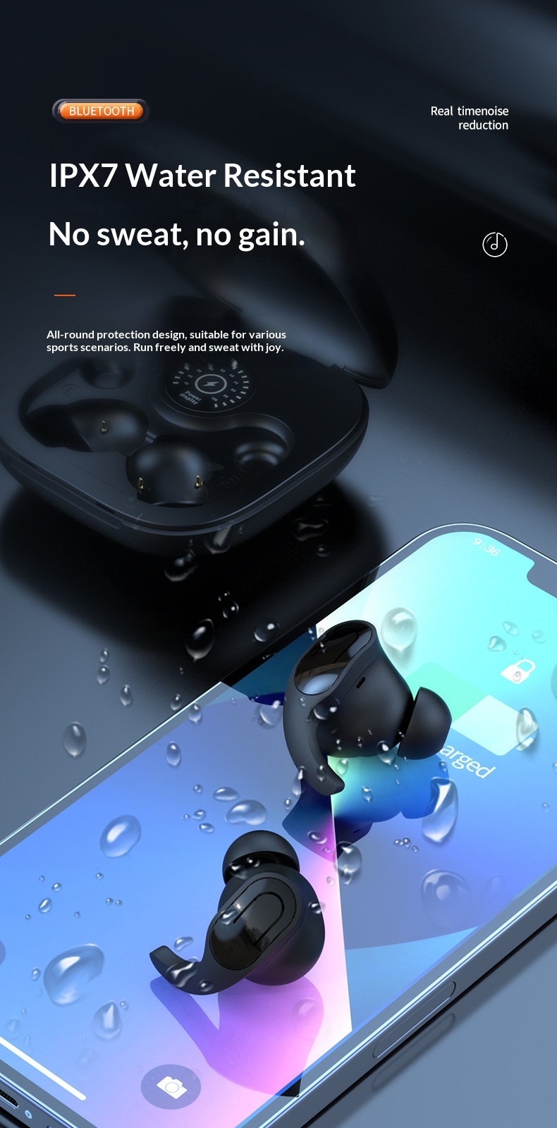 NeoGear NeoGear Cross-border TWS True Wireless Bluetooth Earbuds High-Quality Sound In-Ear Running Sports Long Battery Life Gaming_voghion.com