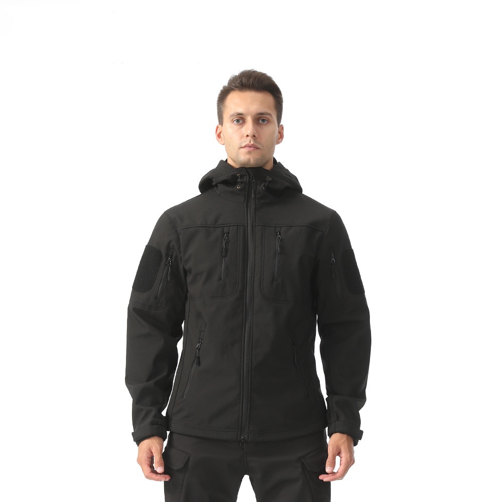 ESDY Softshell-Outdoorjacke für Jungen, Tarnmuster, Thermojacke für Herren, winddicht, ideal zum Radfahren und Wandern._voghion.com