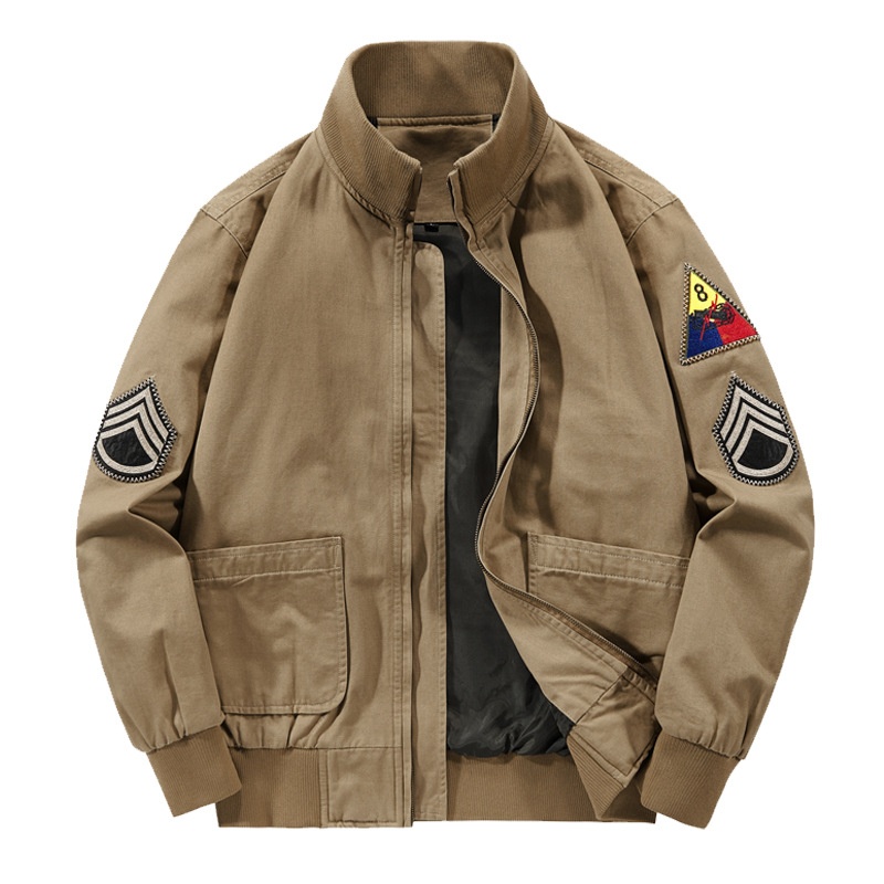 boy Boy Furious Tank Men's Autumn M1942 Retro Workwear MA1 Air Force Pilot Military Baseball Jacket_voghion.com