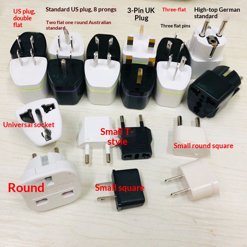 NeoGear NeoGear NeoGear NeoGear Global Travel Pure UK Plug US AU To DE EU Power Adapter Full Copper PC Shell_voghion.com