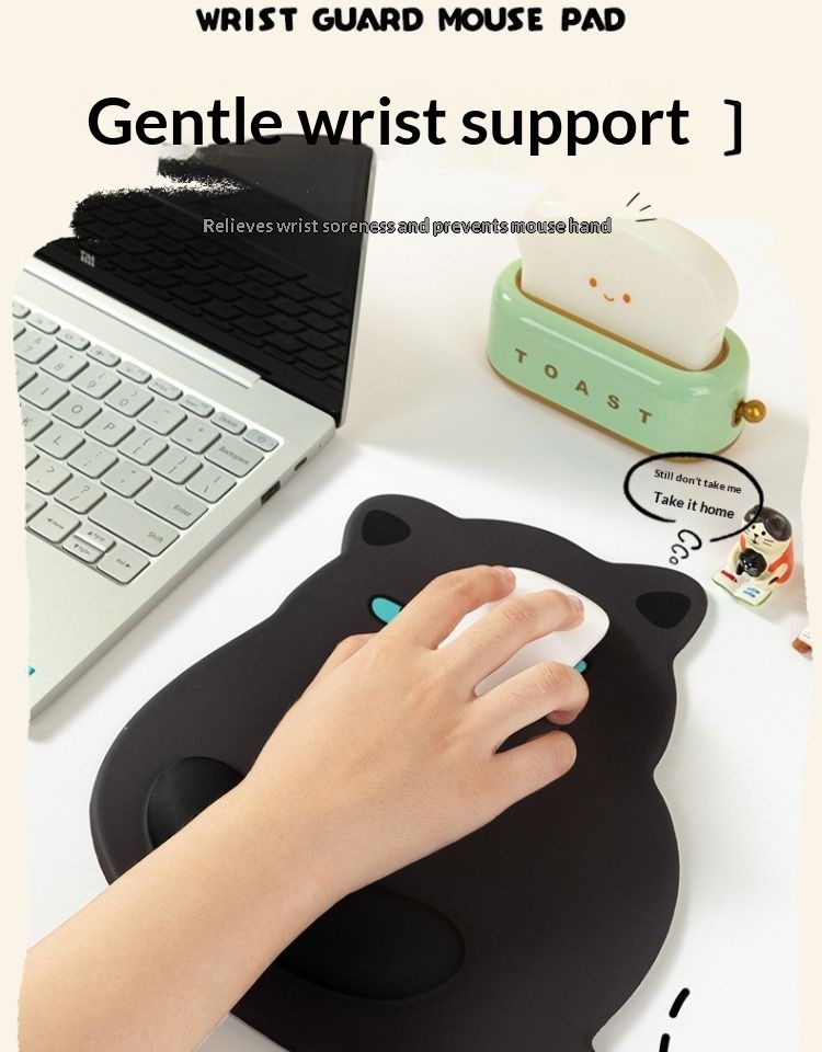 NeoGear NeoGear NeoGear Carino, resistente allo sporco, supporto per il polso, tappetino per mouse 3D, semplice e portatile, piccolo gatto arancione, scrivania da ufficio, fascia alta_voghion.com