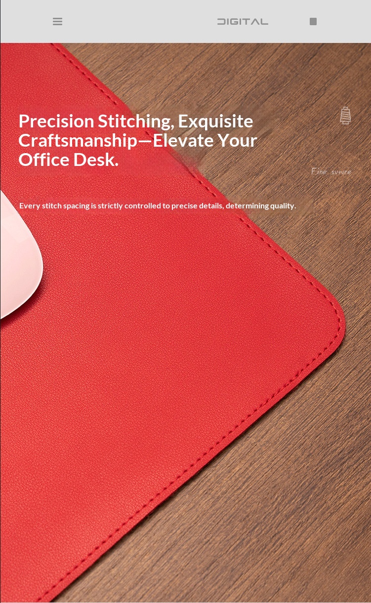 NeoGear NeoGear NeoGear Two-Layer Genuine Leather Large Mouse Pad Office Protector Desk Non-Slip Scratch-Resistant Mat Light Style_voghion.com