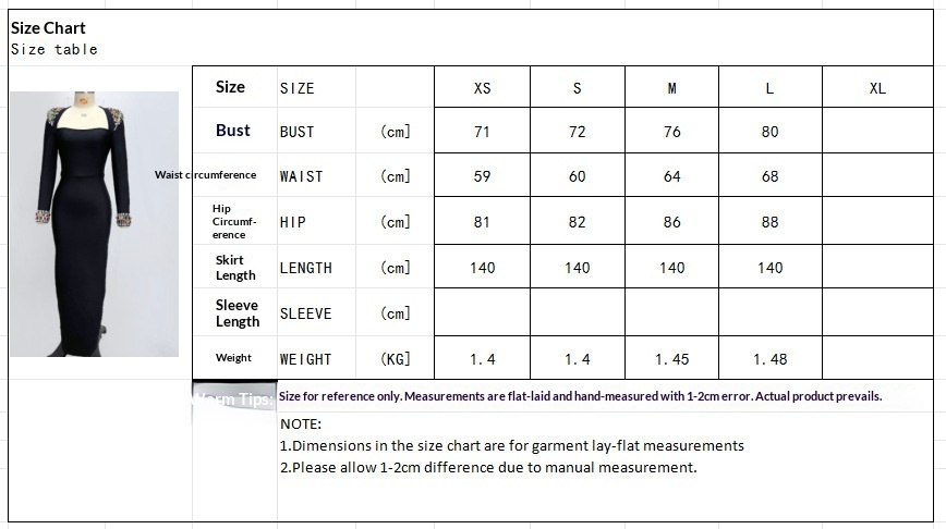 Robe de soirée longue ChicShe haut de gamme, ornée de diamants colorés et travaillés avec soin, idéale pour le commerce extérieur. Robe bandage_voghion.com