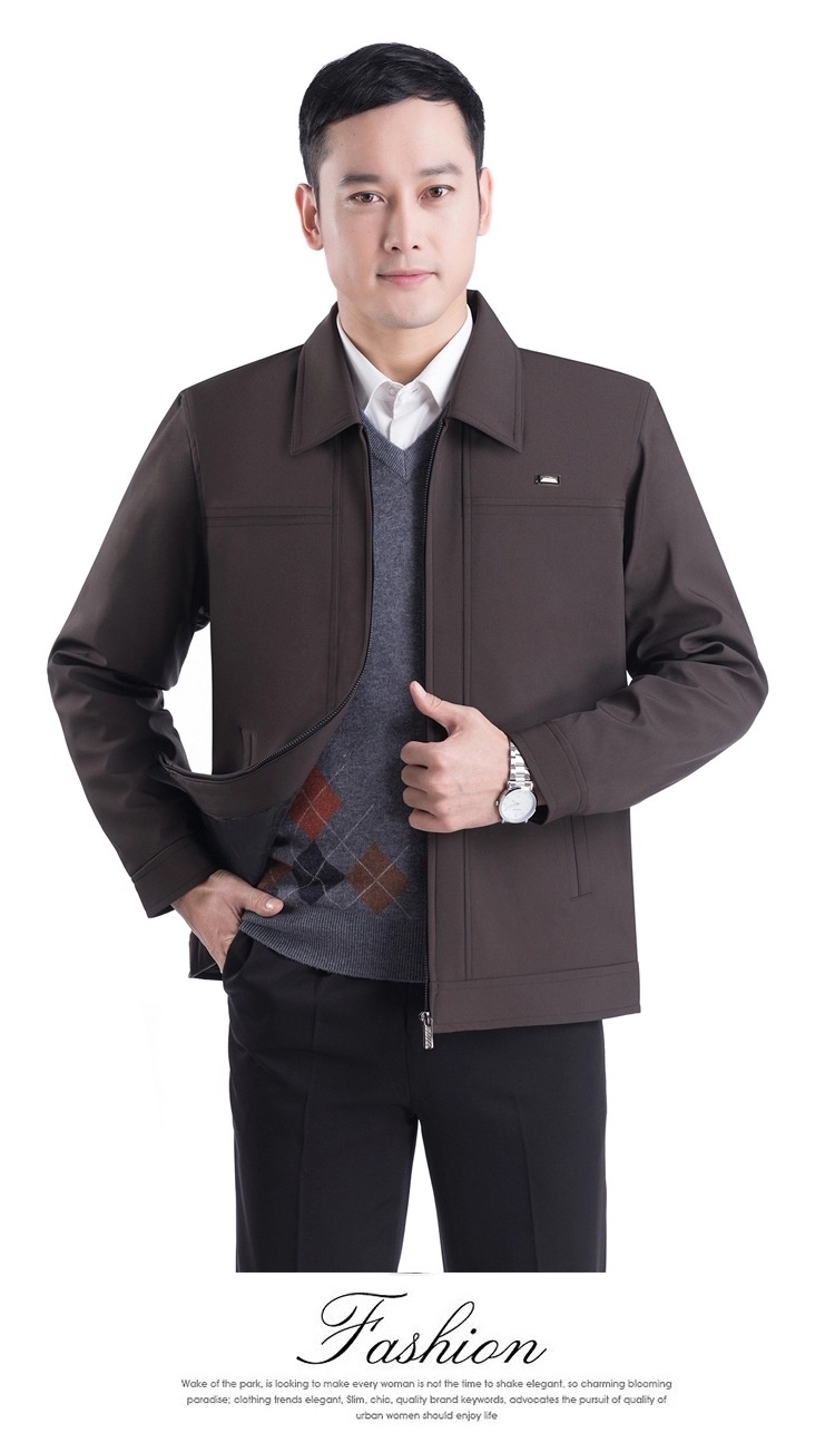 Frühlingsjacke für Jungen, Freizeitjacke, Herrenbekleidung für Männer mittleren und höheren Alters, Herbstoberbekleidung für Senioren_voghion.com