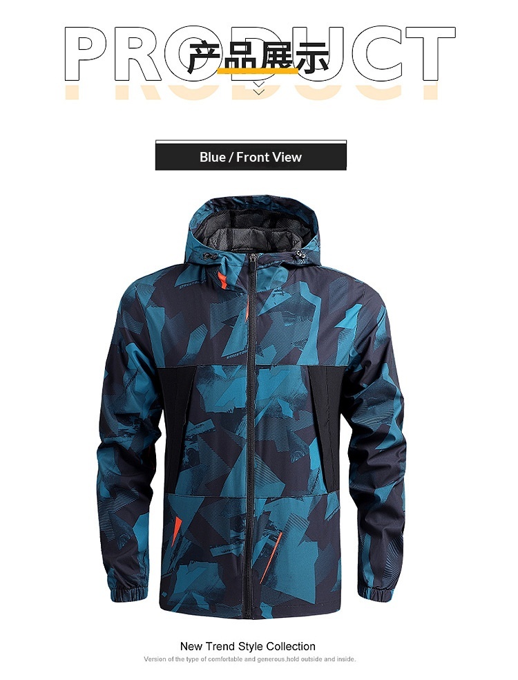 boy Boy Cross-Border Men's Spring And Autumn Hiking Thin Casual Quick-Dry Windbreaker Outdoor Sports Hooded Jacket_voghion.com
