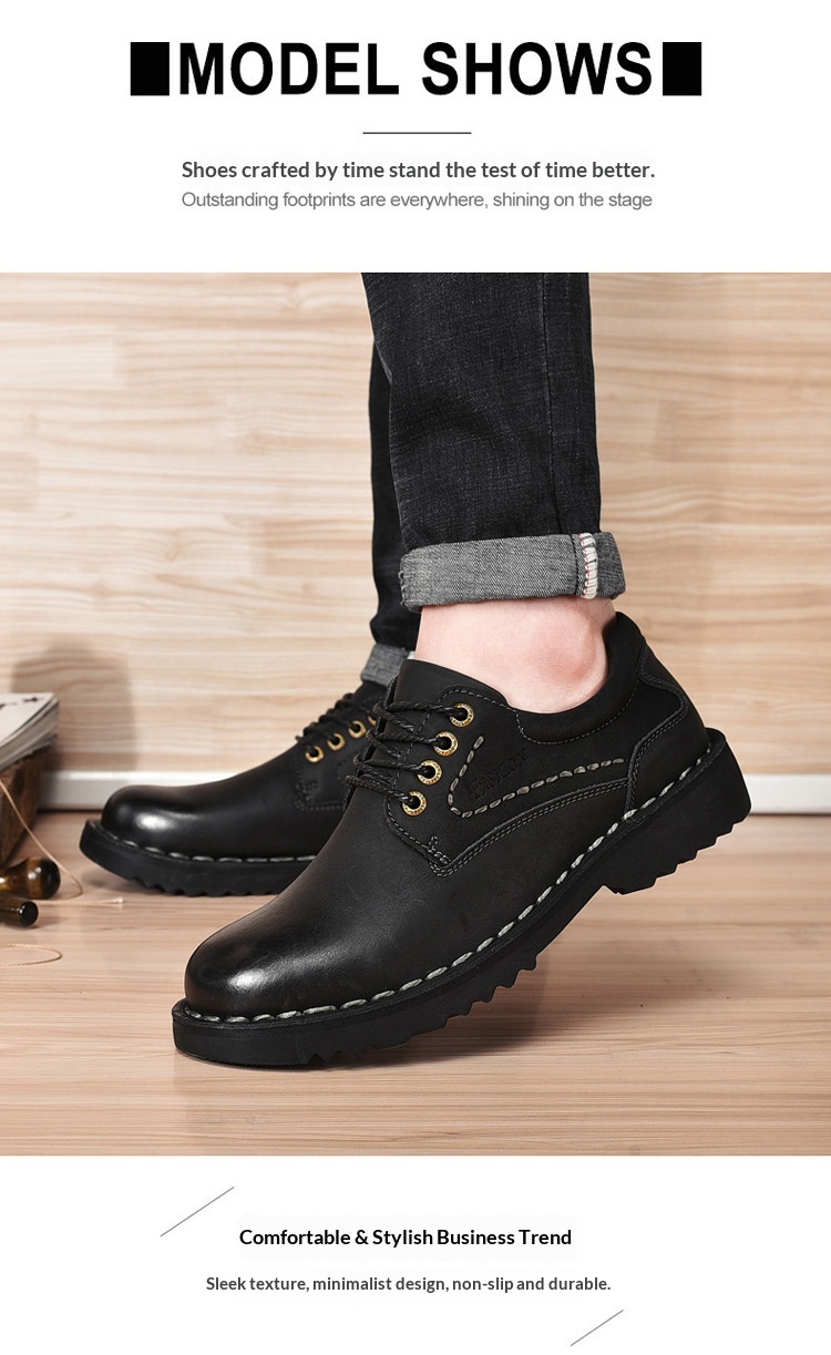 Voyage Cross-Border Genuine Big Stitching Leather Wide Round Toe Retro Color-Washed Work Martin Breathable Casual Men's Shoes_voghion.com