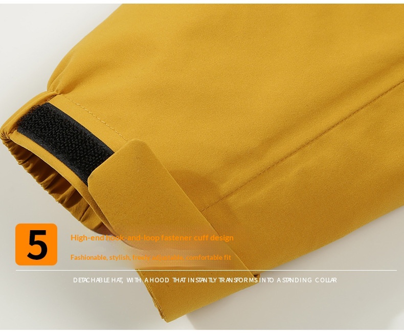 Boy Damen Drei-in-Eins Fleece-Daunenjacke mit wind- und wasserdichtem Futter für Outdoor-Reisen, geeignet für Damen und Herren, Kälteschutz_voghion.com