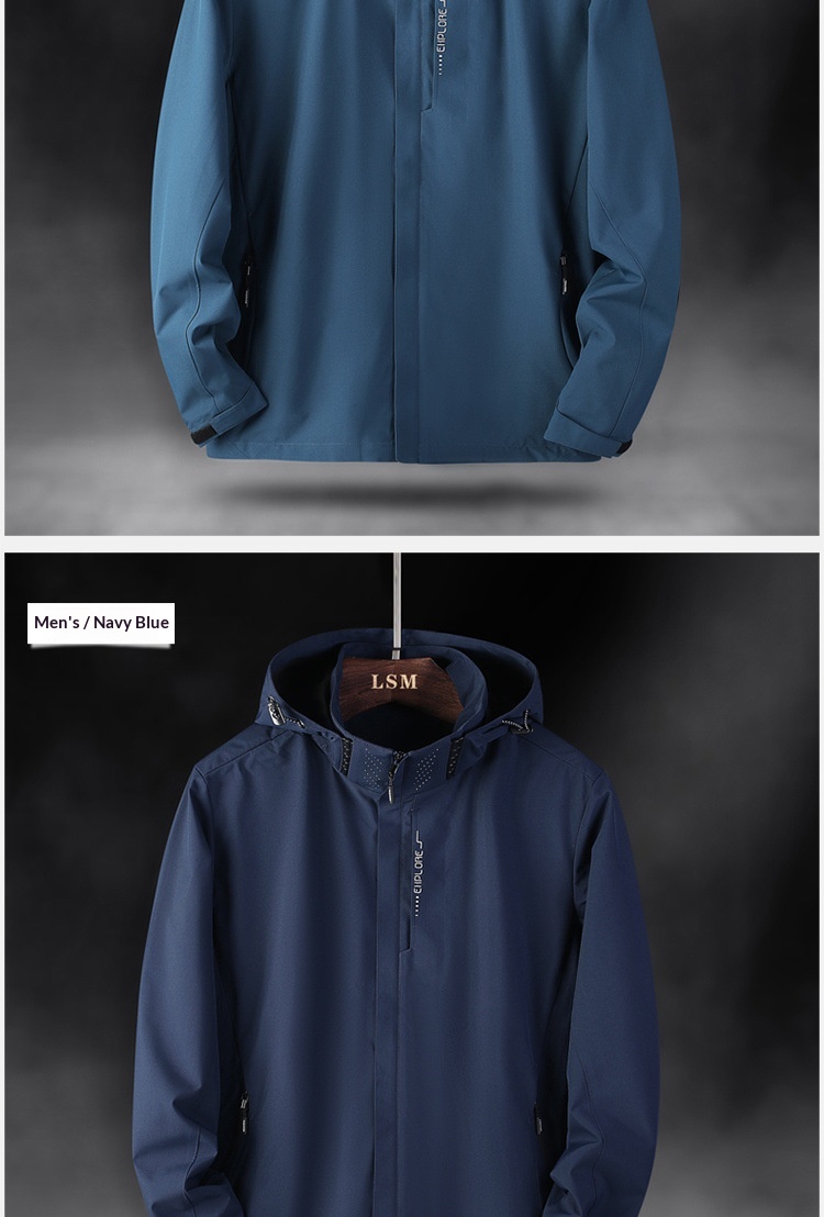 ragazzo Ragazzo Single Per Uomo Donna Sport all'aria aperta Giacca da trekking impermeabile Primavera e autunno Giacca a vento sottile Cappotto da lavoro con_voghion.com
