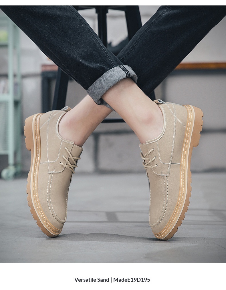 Voyage Wiosna Jesień Męskie Trendy Oryginalne Casualowe Oxfordy Praca Brytyjska Moda Skórzane Europejskie i Amerykańskie Buty Brogsy Dla Mężczyzn_voghion.com