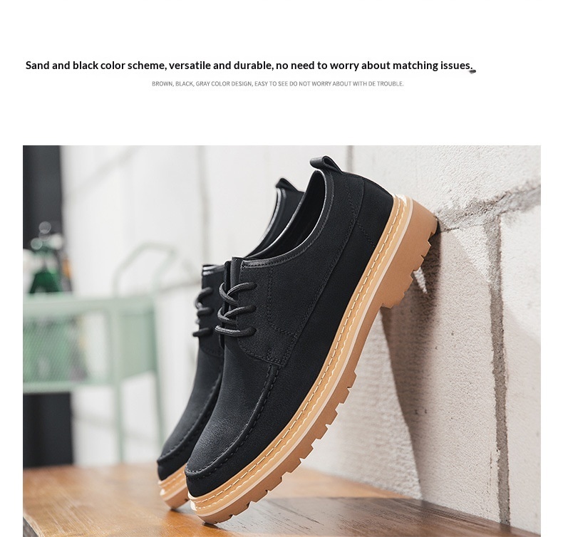 Voyage Wiosna Jesień Męskie Trendy Oryginalne Casualowe Oxfordy Praca Brytyjska Moda Skórzane Europejskie i Amerykańskie Buty Brogsy Dla Mężczyzn_voghion.com