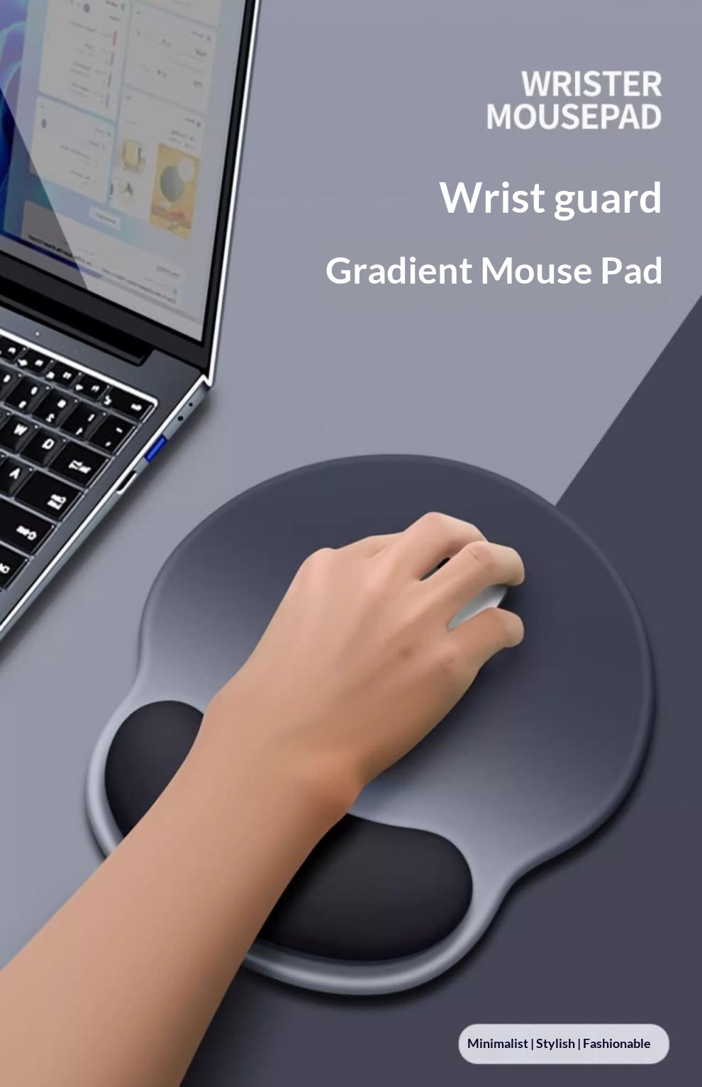 NeoGear NeoGear NeoGear Simple Gradient Mouse Keyboard Rest Memory Foam Support Wrist Pad per donne e uomini_voghion.com