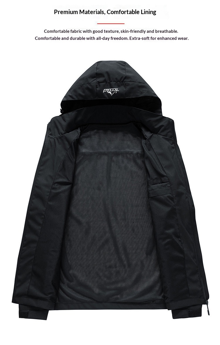 boy Boy 2025 New Main Promotion Detachable Hood Men's Windbreaker Casual Windproof Jacket For Young And Middle-aged Men_voghion.com