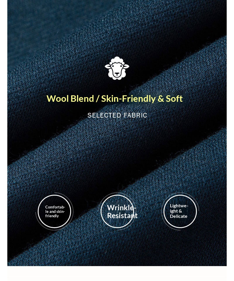 chłopiec Chłopiec Mieszanka wełny Lekka szczotkowana podszewka wewnętrzna Jesień Zima Swobodna męska koszulka polo Długi rękaw Ciepła Wysoka jakość Możliwość dostosowania_voghion.com