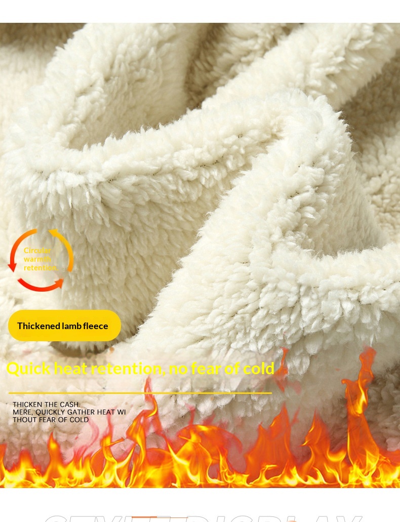 boy Boy Autumn Winter Lamb Wool Men's Jacket Fleece Lined Oversized Loose Warm Coat For Men Plus Size_voghion.com