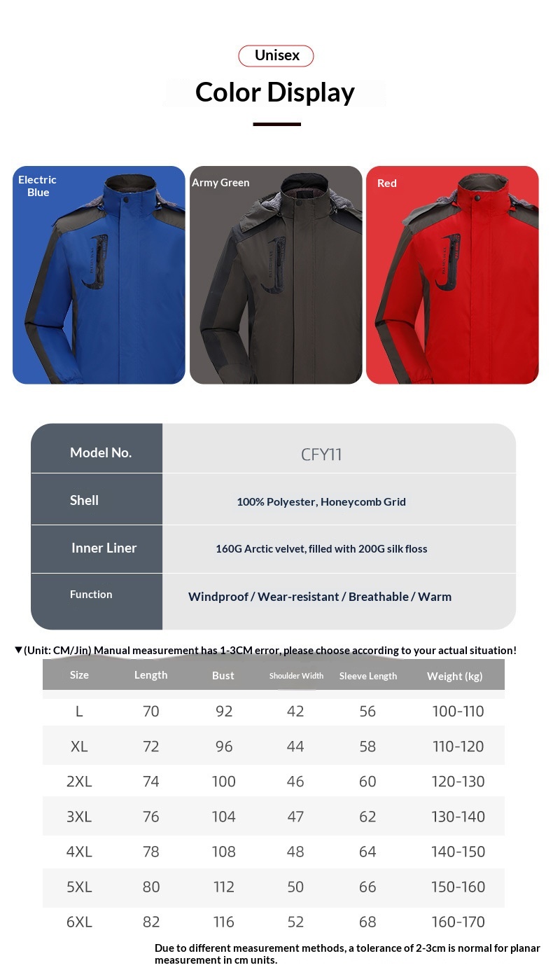 Veste de travail d'hiver personnalisée pour garçon, rembourrée en coton, doublée polaire, coupe-vent et épaisse, avec impression personnalisée._voghion.com