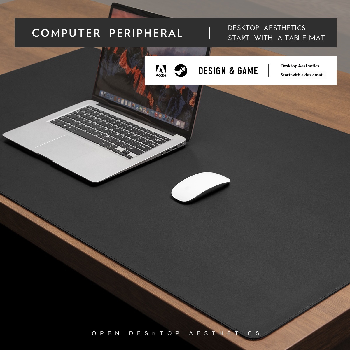 NeoGear NeoGear NeoGear Two-Layer Genuine Leather Large Mouse Pad Office Protector Desk Non-Slip Scratch-Resistant Mat Light Style_voghion.com