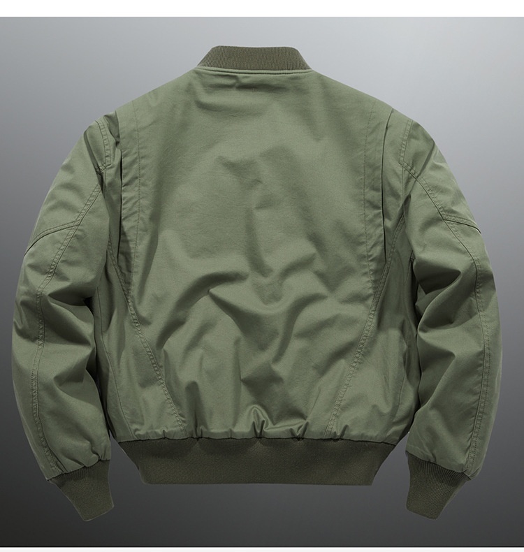 boy Boy 100% Cotton Bomber Men Spring Autumn Loose Fit Plus Size Men's Baseball Jacket Casual Versatile_voghion.com