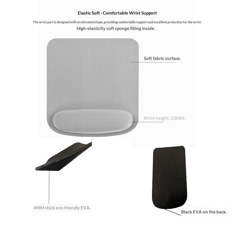 NeoGear NeoGear NeoGear Memory Foam Mouse Rest Semplice Grande Ispessito Polso Carino Ragazze Computer Ufficio Piccolo Morbido Pad_voghion.com