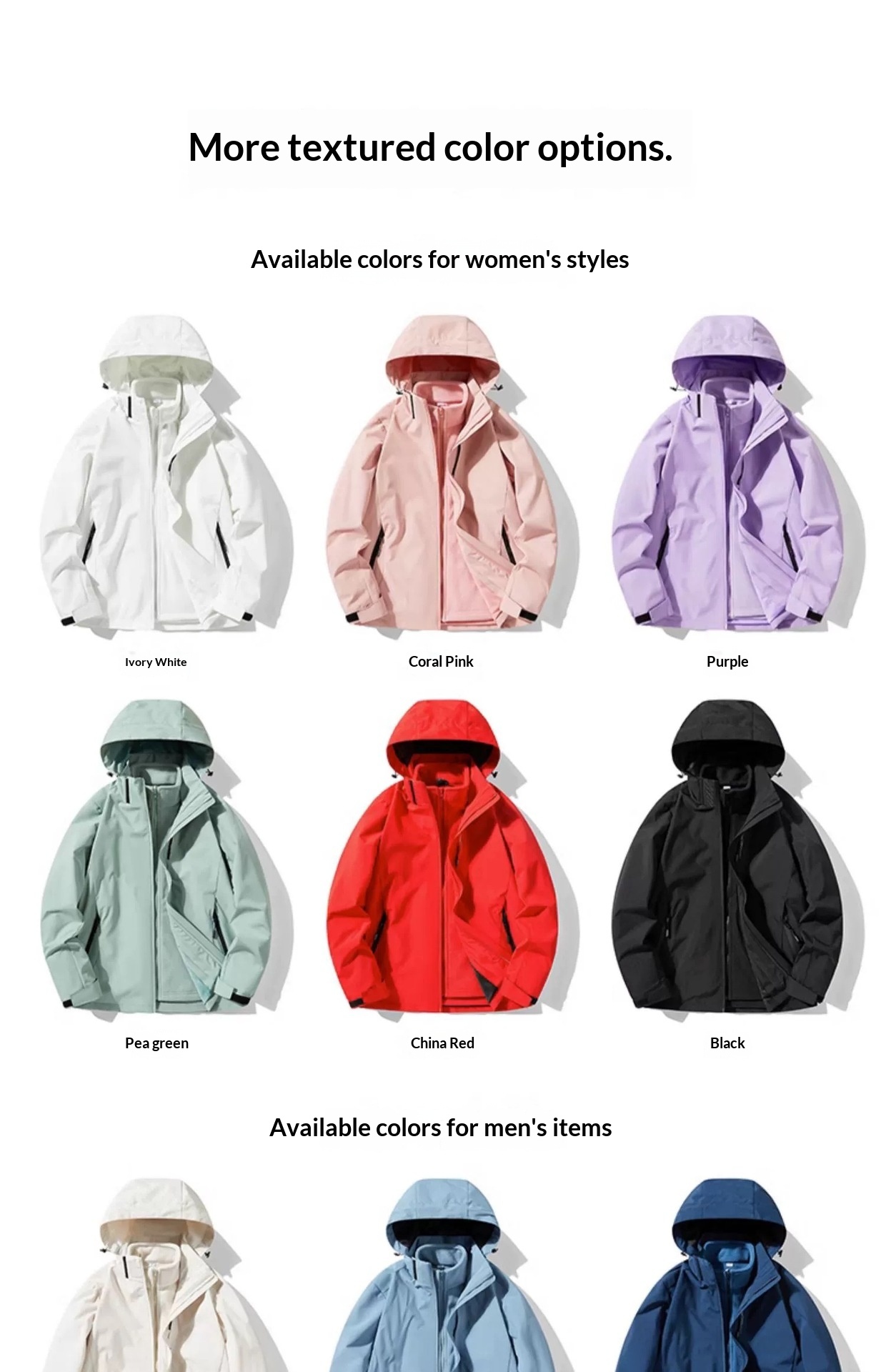 Boy Mountain Style Damen 3-in-1 2024 Neue heiße Herbst-Winter-Paar-Winddichte Wasserdichte Skijacke Herren_voghion.com