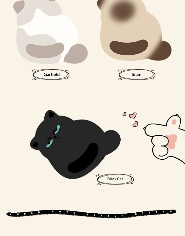 NeoGear NeoGear NeoGear Semplice Tappetino per Mouse a Forma di Gatto Arancione Garfield, Carino Poggiapolsi 3D, Piccolo Computer Portatile, Scrivania da Ufficio, Resistente allo Sporco_voghion.com