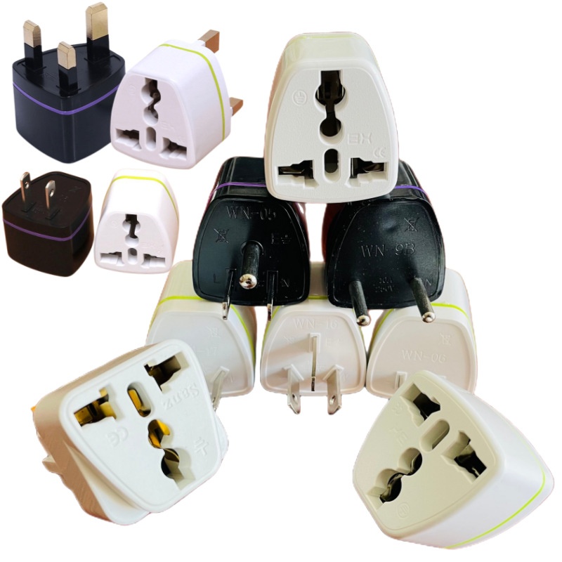 NeoGear NeoGear NeoGear NeoGear Global Travel Pure UK Plug US AU To DE EU Power Adapter Full Copper PC Shell_voghion.com