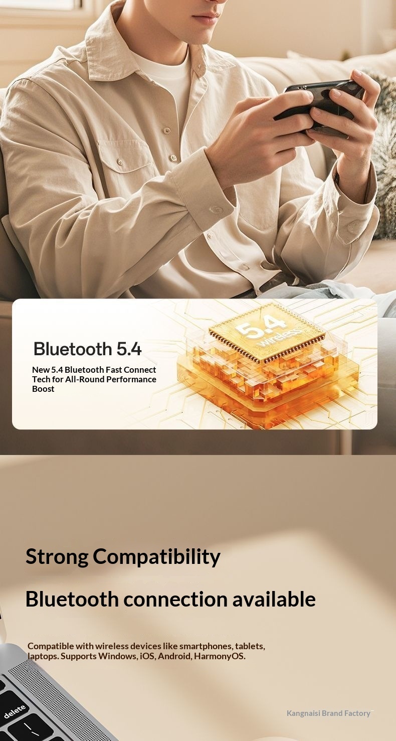 Écouteurs intra-auriculaires Bluetooth NeoGear 2025 : nouvelle technologie sans fil, conduction ouverte, IA, traduction intelligente, autonomie ultra longue, réduction du bruit pour le sport_voghion.com