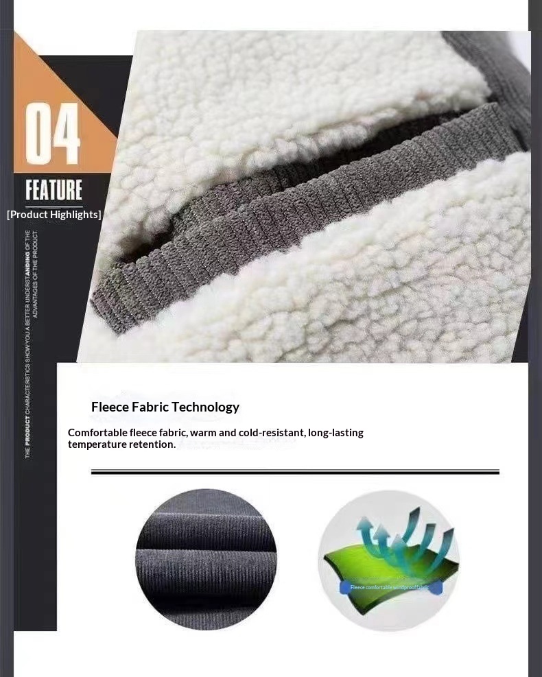 boy Boy Fleece Lined Thickened Woolen Jacket Autumn Winter New Warm Clothing Men's Short Coat Overcoat_voghion.com