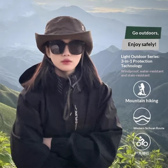 Boy Mountain Style Damen 3-in-1 2024 Neue heiße Herbst-Winter-Paar-Winddichte Wasserdichte Skijacke Herren_voghion.com