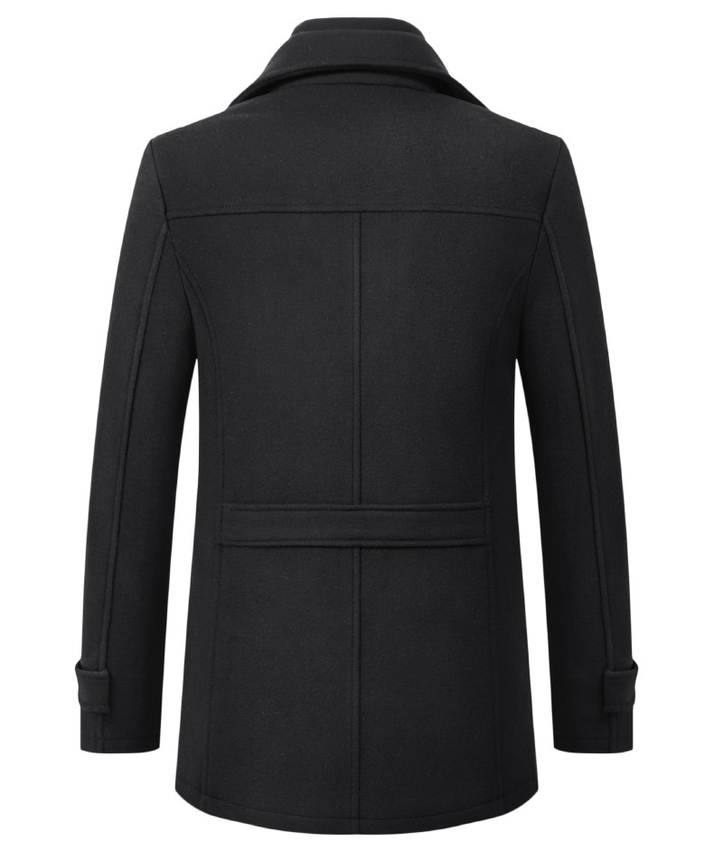 boy Boy 2025 New Woolen Business Casual Fashion Thickened Warm Oversized Men's Trendy Trench Coat_voghion.com