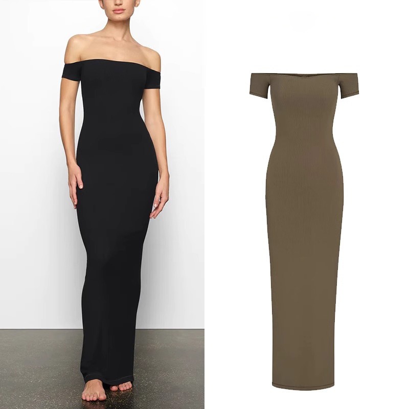 ChicShe Skims2025 Spring New For Women, Unique Design, Sexy Hot Girl Bodycon Dress, European And American Style Long Dress_voghion.com