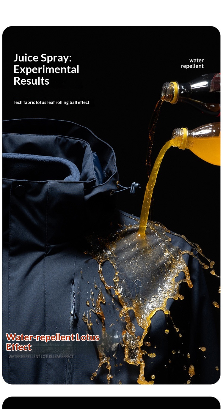 ragazzo Ragazzo Luo Tuo Stesso Stile Rain God Donna Tre in Uno Cappotto Antivento Impermeabile Caldo Tibetano Piccola Taglia Giacca da Trekking Uomo_voghion.com