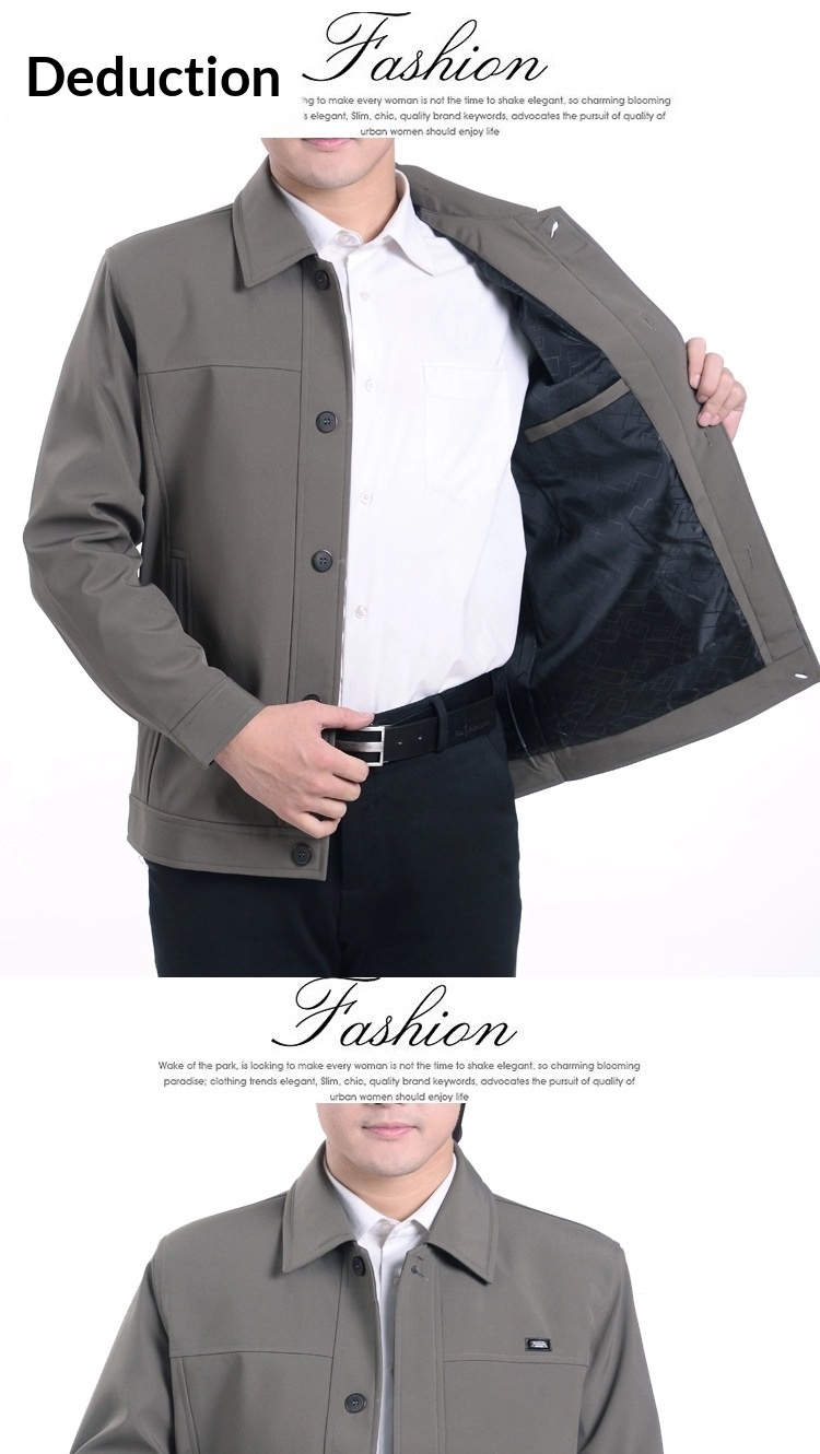 Frühlingsjacke für Jungen, Freizeitjacke, Herrenbekleidung für Männer mittleren und höheren Alters, Herbstoberbekleidung für Senioren_voghion.com