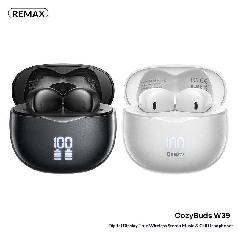 NeoGear NeoGear Remax Display Batteria a lunga durata Bluetooth 5.4 Cellulare Musica Auricolari wireless_voghion.com