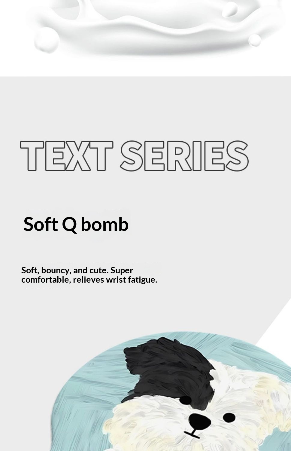 NeoGear NeoGear NeoGear NeoGear Tapis de souris repose-poignet en forme de chiot mignon pour femmes, antidérapant, pour ordinateur portable de bureau, design élégant, ultra doux_voghion.com