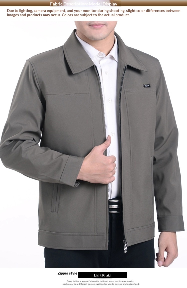Frühlingsjacke für Jungen, Freizeitjacke, Herrenbekleidung für Männer mittleren und höheren Alters, Herbstoberbekleidung für Senioren_voghion.com