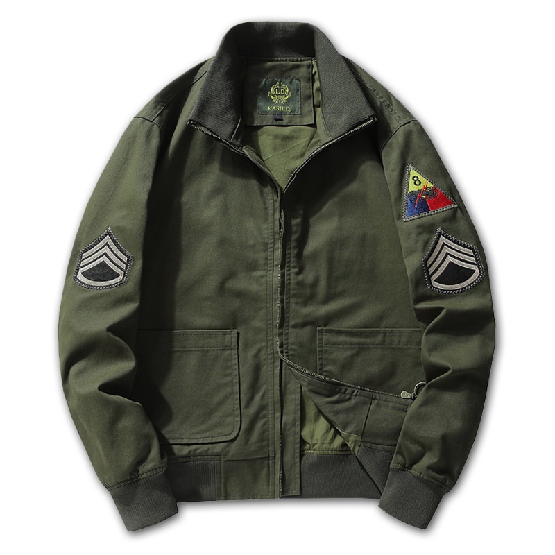 boy Boy Furious Tank Men's Autumn M1942 Retro Workwear MA1 Air Force Pilot Military Baseball Jacket_voghion.com