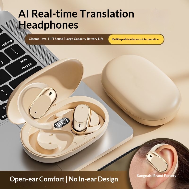 Écouteurs intra-auriculaires Bluetooth NeoGear 2025 : nouvelle technologie sans fil, conduction ouverte, IA, traduction intelligente, autonomie ultra longue, réduction du bruit pour le sport_voghion.com