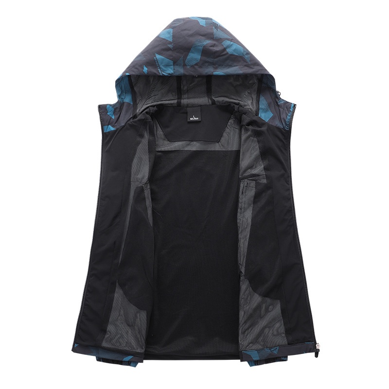 boy Boy Cross-Border Men's Spring And Autumn Hiking Thin Casual Quick-Dry Windbreaker Outdoor Sports Hooded Jacket_voghion.com