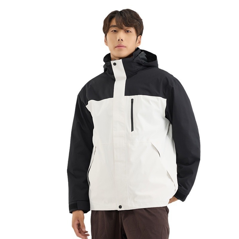 Veste de cyclisme 3 en 1 pour femme, doublée polaire, imperméable et coupe-vent, avec fermeture thermocollée, conforme aux normes nationales._voghion.com