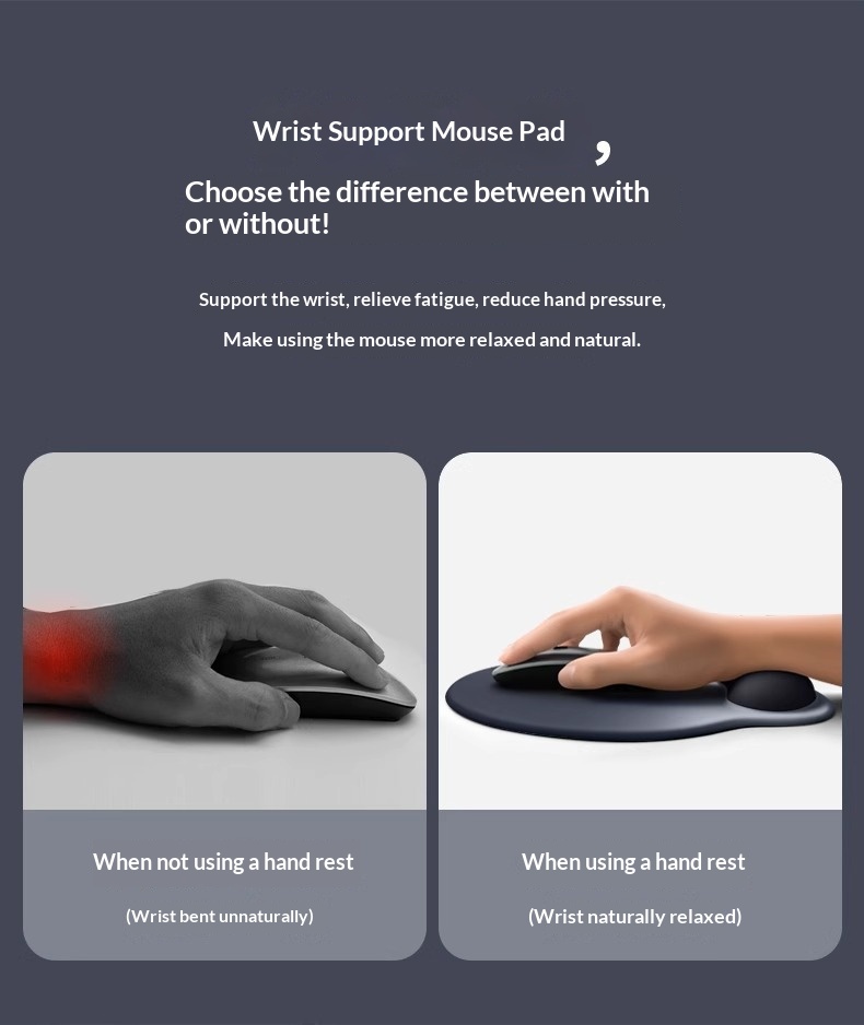NeoGear NeoGear NeoGear Simple Gradient Mouse Keyboard Rest Memory Foam Support Wrist Pad per donne e uomini_voghion.com
