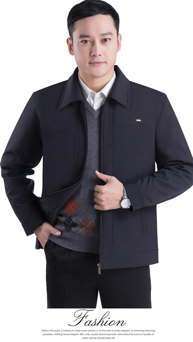 Frühlingsjacke für Jungen, Freizeitjacke, Herrenbekleidung für Männer mittleren und höheren Alters, Herbstoberbekleidung für Senioren_voghion.com