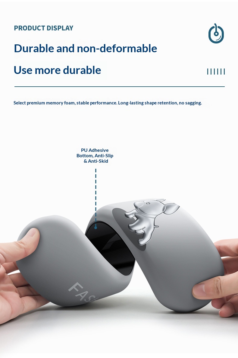 NeoGear NeoGear NeoGear Neue Maus-Tastatur-Handauflage, trendiges, niedliches, rutschfestes Handgelenkpolster, Französische Bulldogge 3D, Großhandel_voghion.com