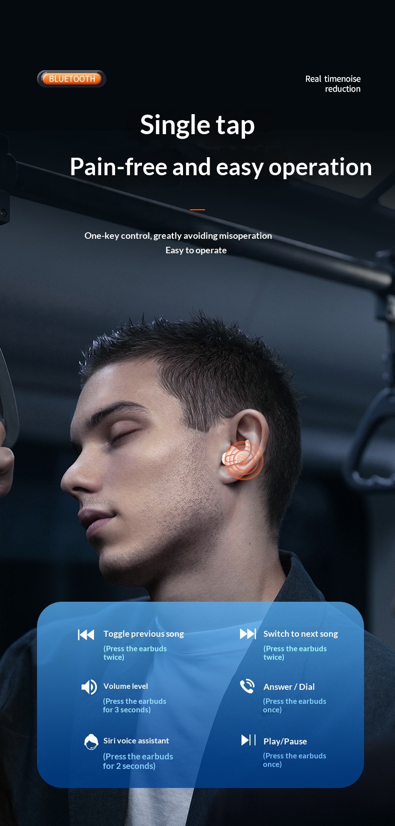 NeoGear NeoGear Cross-border TWS True Wireless Bluetooth Earbuds High-Quality Sound In-Ear Running Sports Long Battery Life Gaming_voghion.com
