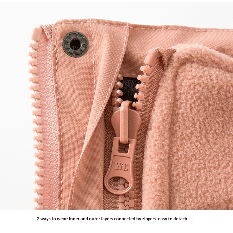 boy Boy Outdoor 3-in-1 Detachable Unisex Workwear Soft Shell Waterproof Windproof Quick-Dry Hooded Jacket_voghion.com