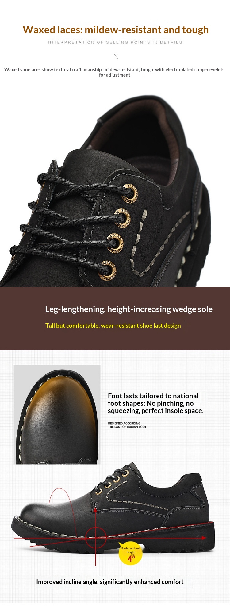 Voyage Cross-Border Genuine Big Stitching Leather Wide Round Toe Retro Color-Washed Work Martin Breathable Casual Men's Shoes_voghion.com