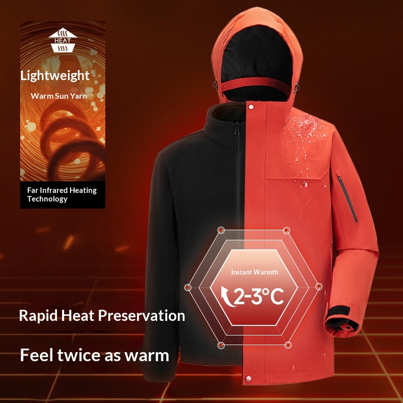 boy Boy Tuo Road Same Style Jacket Women Three-in-One Men Outdoor Windproof Waterproof Mountaineering Clothing Coat Enterprise_voghion.com