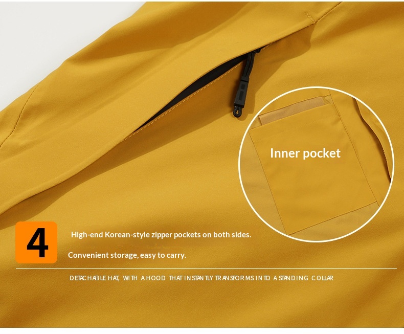 Boy Damen Drei-in-Eins Fleece-Daunenjacke mit wind- und wasserdichtem Futter für Outdoor-Reisen, geeignet für Damen und Herren, Kälteschutz_voghion.com