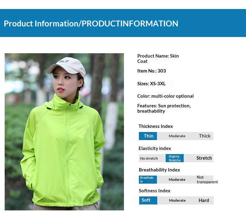 ragazzo Ragazzo Giacca estiva sottile da uomo all'ingrosso Giacca antivento da donna con protezione solare per esterni_voghion.com