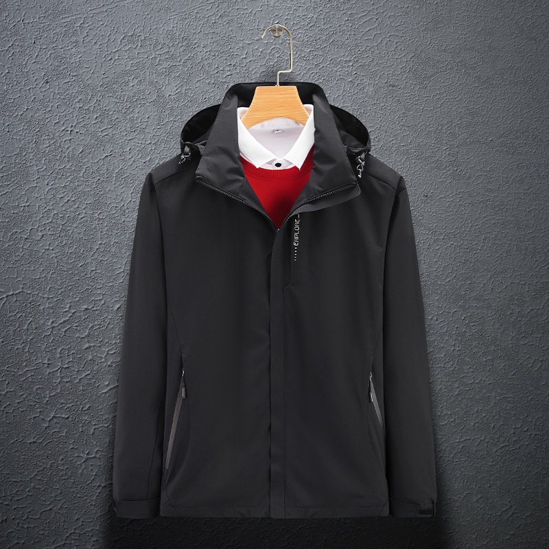 boy Boy Factory Direct Sale Spring Autumn New Outdoor Single Jacket For Women And Men, Couple's Windbreaker, Hooded Solid Color_voghion.com