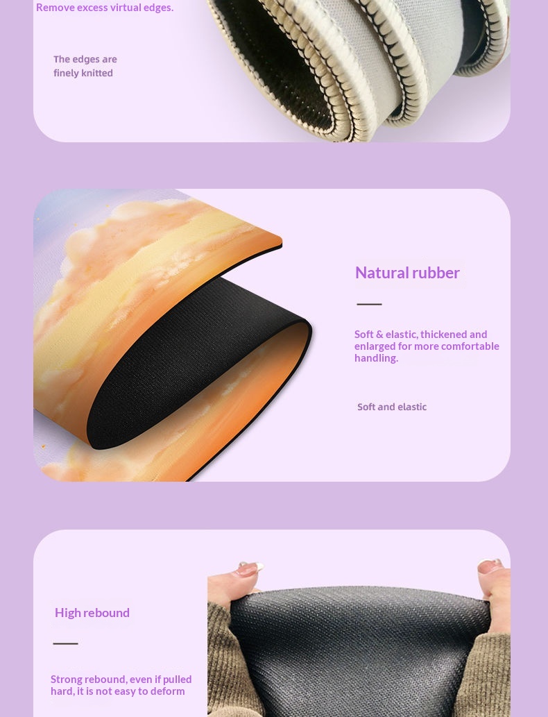 NeoGear NeoGear NeoGear NeoGear Tappetino per mouse con pittura a olio extra large per ragazze con supporto per il polso Stile Ins Tappetino per scrivania da ufficio per laptop_voghion.com